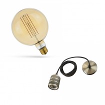 Pachet Retro Shine Glob Decorativ Bec Decorativ + Dulie Decorativa