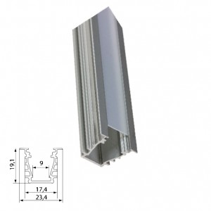 Profil LED Adanc Capac Mat